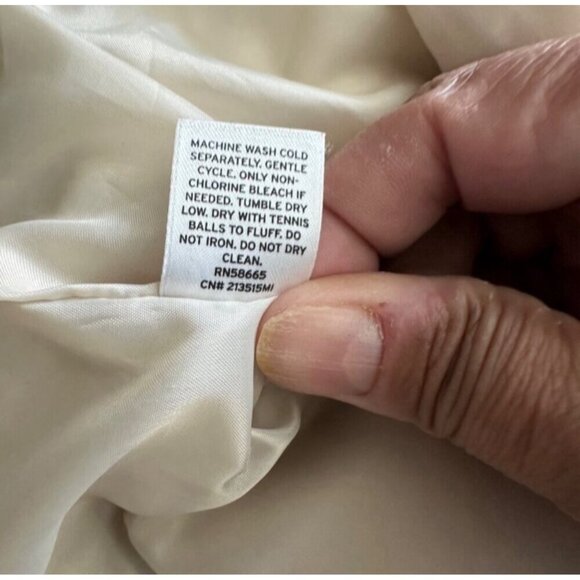 Caslon Womens Quilted Vest M Beige Nylon Down Polyester - Picture 5 of 12